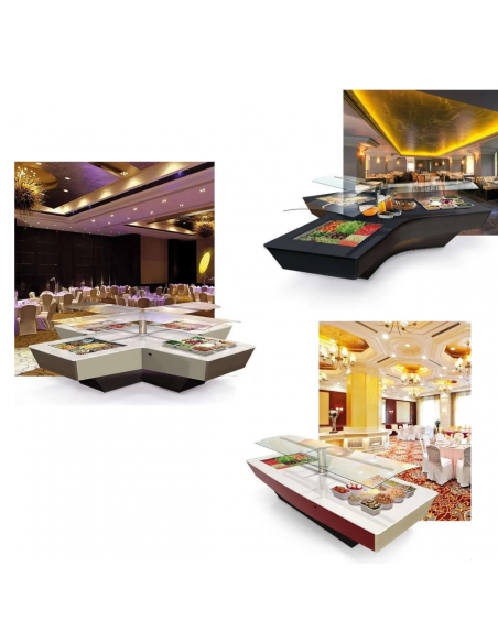 Isola espositiva buffet - cm 438 x 154 x 133 h