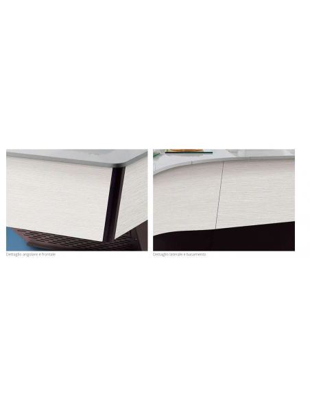 Isola espositiva buffet - cm 438 x 154 x 133 h