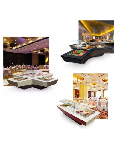 Buffet exhibition island - N. 3 Areas - cm 400...