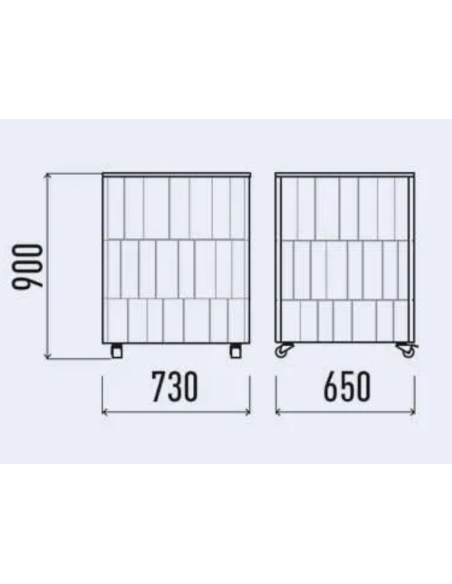 Unión de Elemento con Top en Quartz - No use para exponer alimentos -  Dimensiones cm 73 x 65 x 90 h
