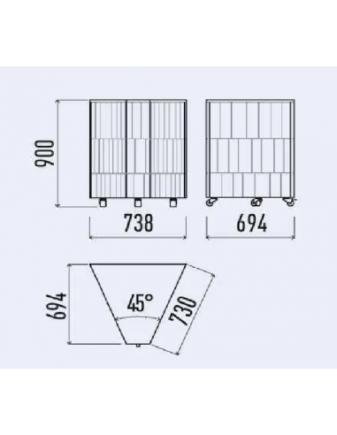 Corner 45° con cuarzo - No use para exponer...
