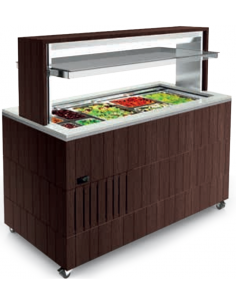Espositore buffet bagnomaria - cm 114.2 x 73 x 153 h