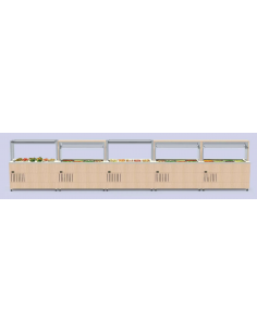 Exhibitor bathroom buffet - A wall - cm 147 x 73 x 153 h 2