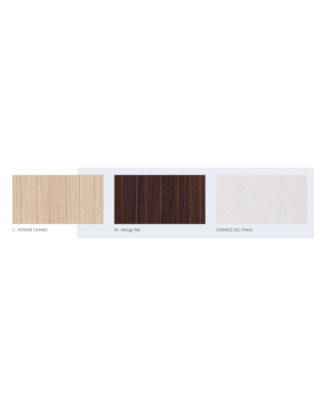 Exhibitor bathroom buffet - A wall - cm 114.2 x 73 x 153 h