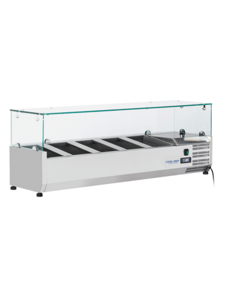 Ingredient display case with glass 5 x GN1/4 Ingredient display case with glass 5 x GN1/4