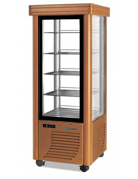 Refrigerated display case with exposure on all sides - Temperature +2 / +10 °C - cm 75 x 75 x 186 h