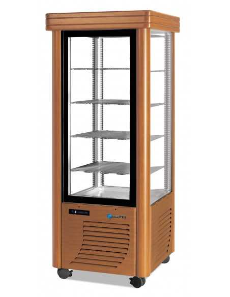 Vetrina per Pasticceria con esposizione su tutti i lati - Temperatura -5 / -20 °C - cm 75 x 75 x 186 h