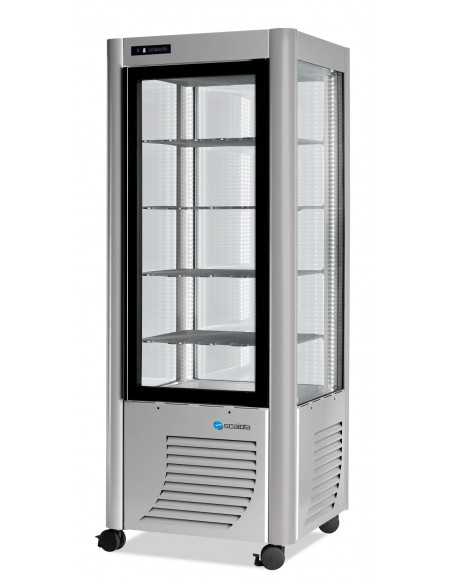 Vitrina refrigerada con exposición en todos los lados - Temperatura -5 / -20 °C - cm 70 x 70 184 h
