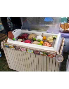 Espositore gelato - N. 8 vaschette - Cm 92.5 x 50.5 x 62 h 2