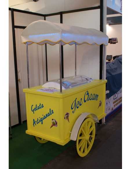 Pantalla de crema de hielo - N. 8 tanques - Cm 92.5 x 50.5 x 62 h