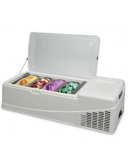 Pantalla de crema de hielo - N. 8 tanques - Cm 125.5 x 52.5 x 36 h