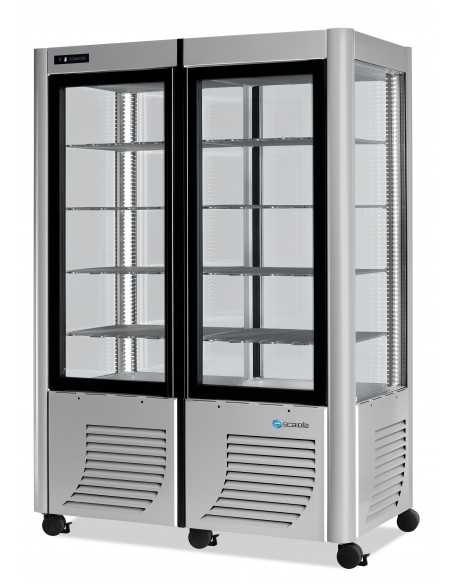 Vitrina de pastelería con expositor en todos los lados - Temperatura -5 / -20 °C - cm127 x 70 x 184 h cm