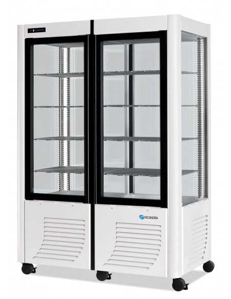Vetrina per Pasticceria con esposizione su tutti i lati - Temperatura -5 / -20 °C - cm127 x 70 x 184 h  cm