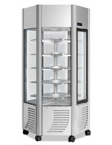 Vetrina refrigerata con esposizione su tutti i...