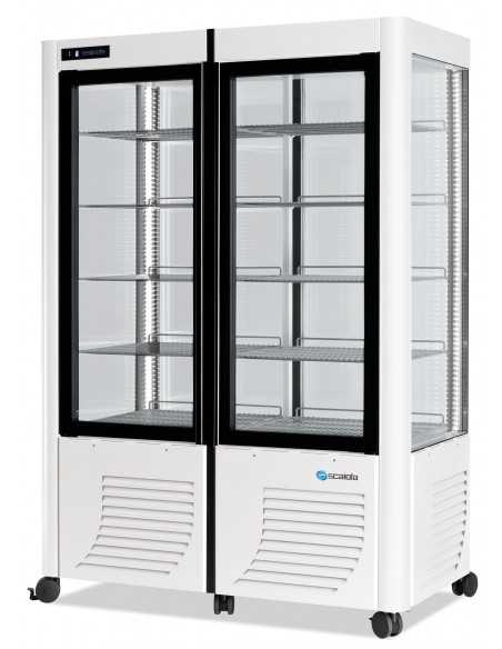 Vetrina refrigerata con esposizione su tutti i lati - Temperatura +2 / +10°C - cm 127 x 70 x 184 h