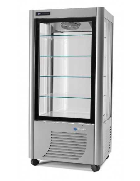 Vetrina per Pasticceria con esposizione su tutti i lati - Temperatura -5 / -21 °C - cm 90 x 70 x 184 h