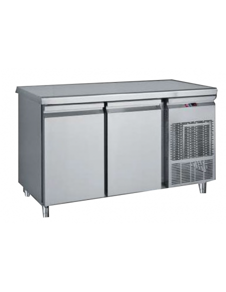 Mesa refrigerada - N. 2 puertas - cm 131 x 70 x 89 h