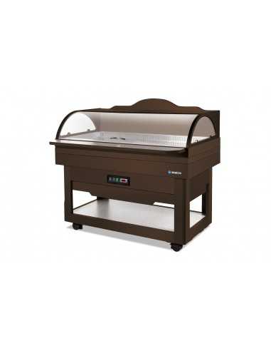 Espositore buffet in legno con apertura manuale...