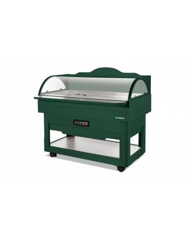 Espositore buffet in legno con apertura manuale...