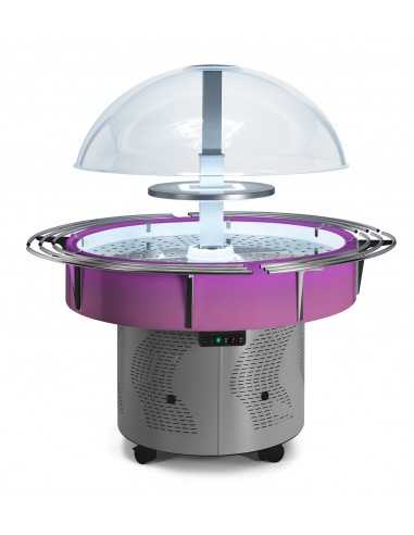 Refrigerated Display Island with Shelves -...