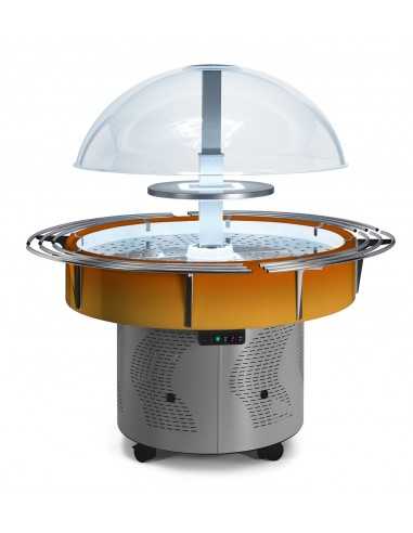 Refrigerated Display Island with Shelves -...