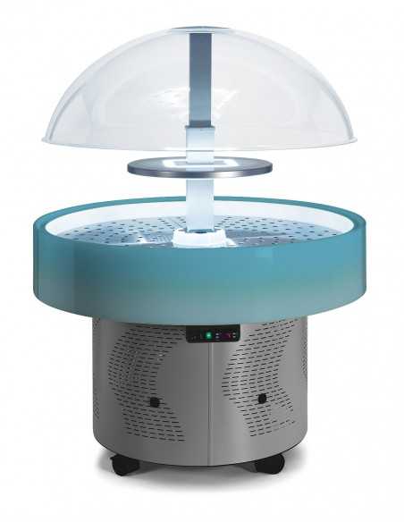 Exhibition island without ventilated shelf - Positive temperature - Color change