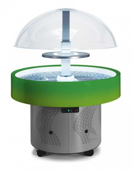 Exhibition island without ventilated shelf - Positive temperature - Color change