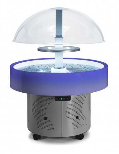 Exhibition island without ventilated shelf - Positive temperature - Color change