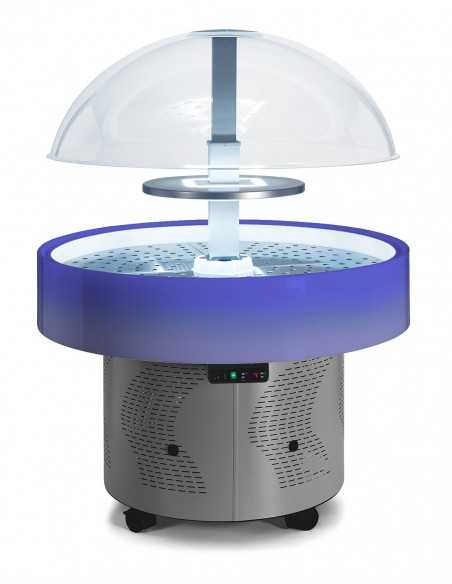 Exhibition island without ventilated shelf - Positive temperature - Color change