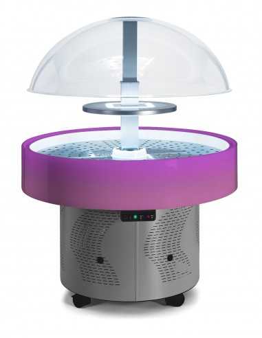 Exhibition island without ventilated shelf - Positive temperature - Color change