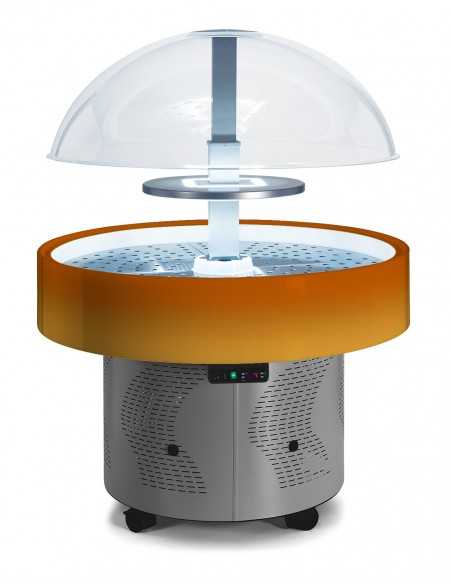 Exhibition island without ventilated shelf - Positive temperature - Color change