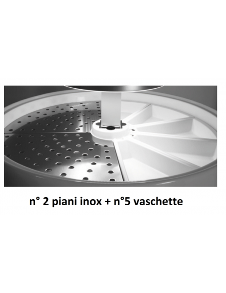 Refrigerated Display Island with shelves - Temperature +3 /+10 °C - cm 145 x 145 x 168 h