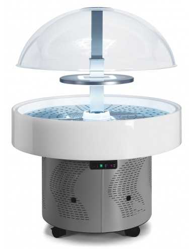 Refrigerated Display Island without shelf - Temperature +3 /+10 °C - cm 128 x 128 x 168 h