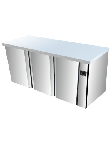 Refrigerated table - No unit - N. 3 doors - cm 170 x 70 x 89h