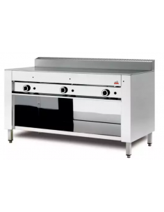 Cuocipiadina a gas 10 piadine con Vano aperto - cm 151 x 73 x 96 h