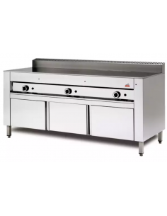 Horno a gas 10 piadinas - compartimento con puertas - cm 151 x 73 x 96 h