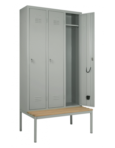 Locker room - Panca - N.3 lugares - cm 103 x 65 x 208 h