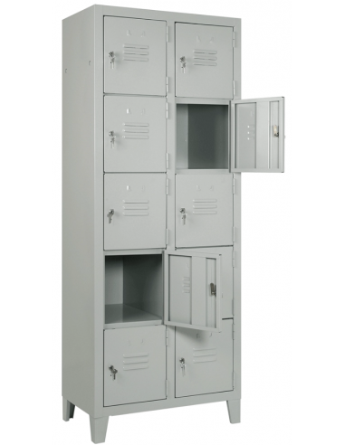 Box Cabinet - Single-lock Estructura - N.10 habitaciones - cm 70 x 50 x 180 h