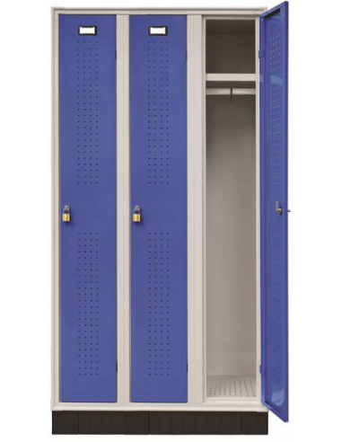Wardrobe changing room - 3 doors - Steel sheet structure - cm 90 X 50 X 175h