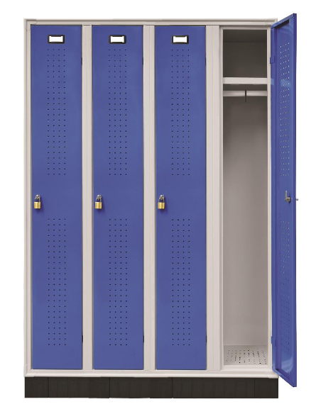Dressing room cabinet with 4 doors - Sheet steel frame - cm 120 x 50 x 175 h