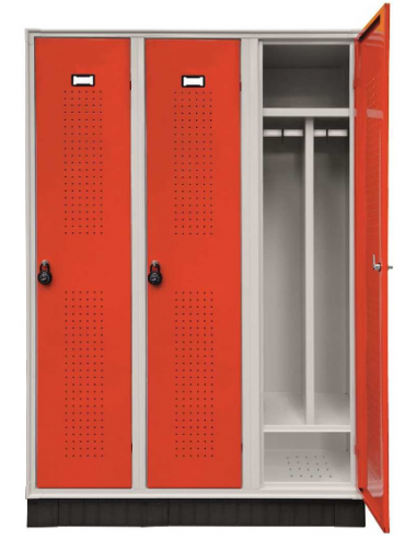 Locker del armario - Interior - 3 puertas - cm 120 X 50 X 175h