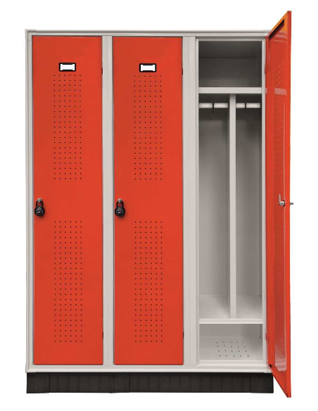 Armadio spogliatoio - Tramezza interna - 3 ante - cm 120 X 50 X 175h