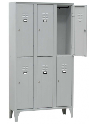 Locker room - Overlay - N. 6 doors - cm 90 X 50 X 180h