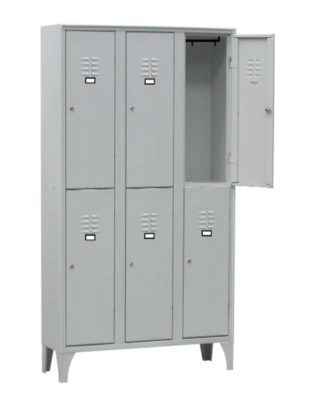 Locker room - Overlay - N. 6 puertas - cm 90 X 50 X 180h