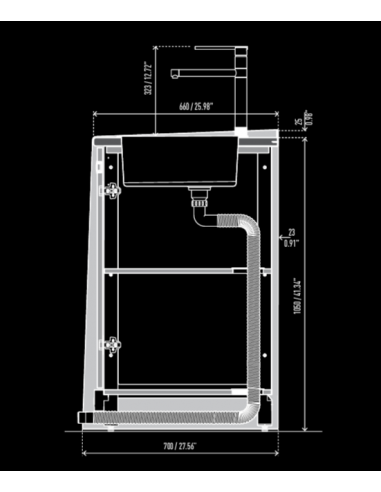 Bar counter and back counter - Refrigerated...