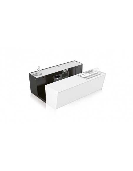 Banco bar e retrobanco - Vasca refrigerata - Cm L 300 x P 232,5 x h 95.1