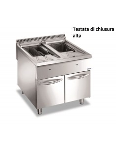 Friggitrice a gas - Capacità litri 18 + 18 - Cm 80 x 90 x...