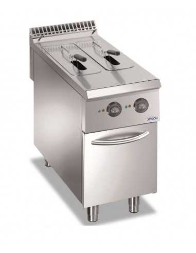 Electric fryer - Capacity liters 8 + 8 - Cm 40 x 90 x 85 h