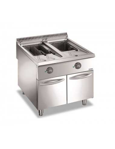 Electric fryer - Capacity liters 18 + 18 - Cm 80 x 90 x 85 h