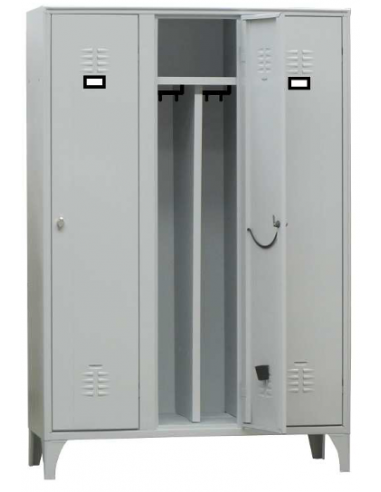 Locker del armario - Interior - 3 puertas - cm 120 X 50 X 180h